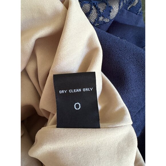 Jax NWT $119 Navy Lace Overlay Sheath Dress Off-Shoulder Neckline Women's Size 8 - Picture 10 of 10